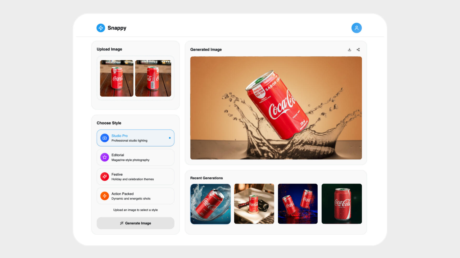 Snappy Product photography AI
